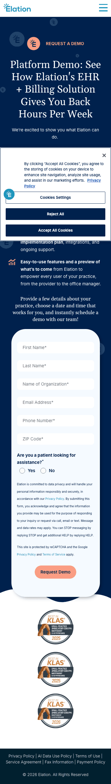 Policygenius landing page